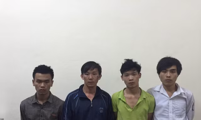 Các đối tượng bị bắt giữ
