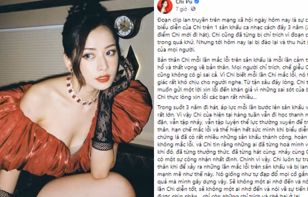 Viết tâm thư dài khi clip hát live phô bị “đào lại”, Chi Pu càng bị phản ứng trái chiều