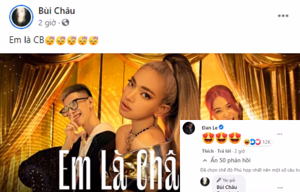 HOT: Binz - Châu Bùi lần đầu tương tác công khai trên mạng xã hội sau nghi vấn hẹn hò