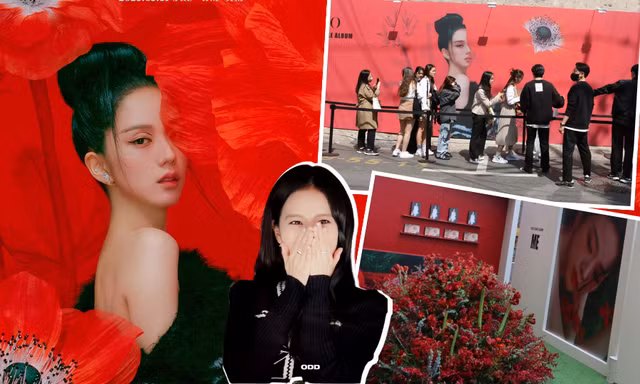 Flower House của Jisoo (BLACKPINK): Fan xếp hàng dài chờ vào cửa, bất ngờ vì nữ idol ghé đến