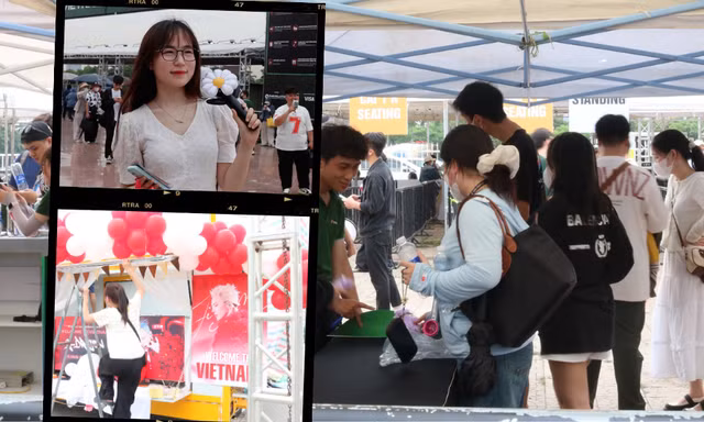SVĐ Mỹ Đình trước "giờ G" concert có G-Dragon, CL: Loạt booth của fan sẵn sàng