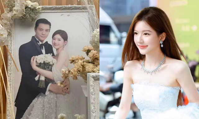 Lộ ảnh cưới của Triệu Lộ Tư và Trần Vỹ Đình, một điểm khiến netizen thấy "kỳ kỳ"
