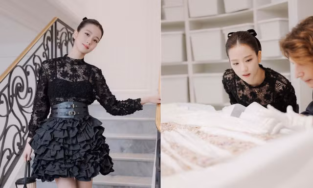 Jisoo (BLACKPINK) trở lại nơi chứa bảo vật của Dior, visual "gánh còng lưng" kiểu tóc 
