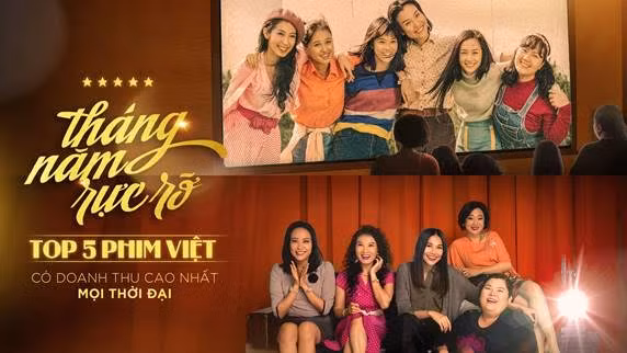 Tháng năm rực rỡ thu 84 tỷ, lọt top 5 phim Việt có doanh thu cao nhất