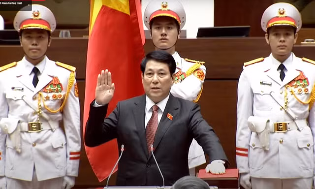 VIDEO: Lễ tuyên thệ nhậm chức của Chủ tịch nước Lương Cường