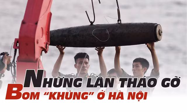 Ba lần tháo gỡ bom 'khủng' ở Hà Nội