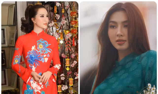 Mỹ nhân ảnh lịch Thanh Mai, Hoa hậu Thùy Tiên diện áo dài Tết xuống phố 