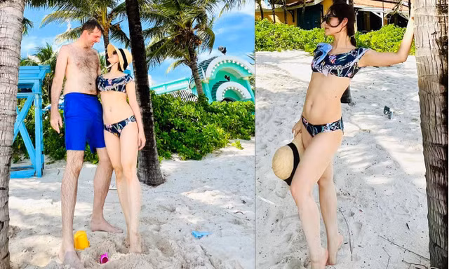 Diễn viên Lan Phương tung ảnh bikini khoe body ‘cực ngọt’ bên chồng Tây 