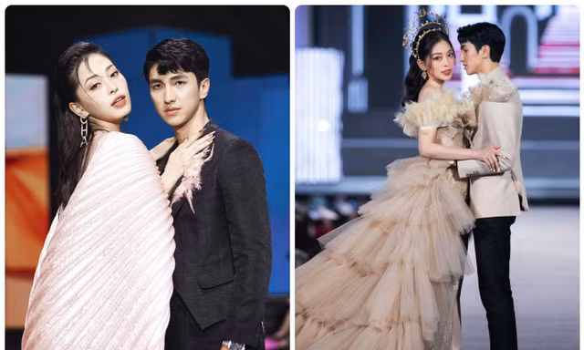 Những lần Á hậu Phương Nga và bạn trai Bình An ‘nhấn chìm’ sàn runway trong tình yêu 