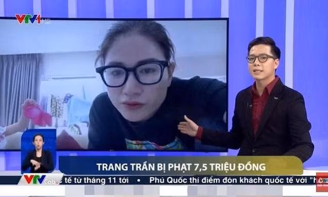 Trang Trần bị VTV nhắc tên sau án phạt vì phát ngôn tục tĩu, phản cảm