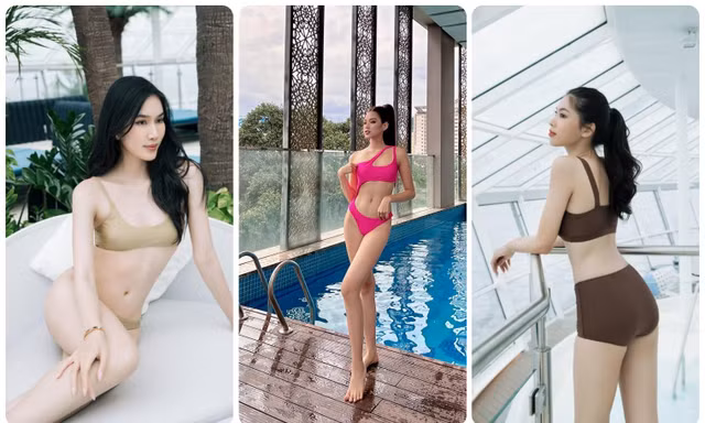 Top 3 HHVN 2020 đọ dáng với bikini: Ngọc Thảo cực sexy, Đỗ Thị Hà nuột nà với đôi chân thẳng tắp