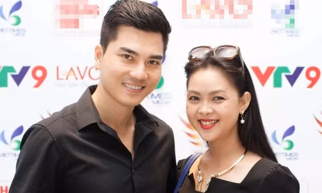 Diễn viên Thành Được và bà xã- Vân Anh. 