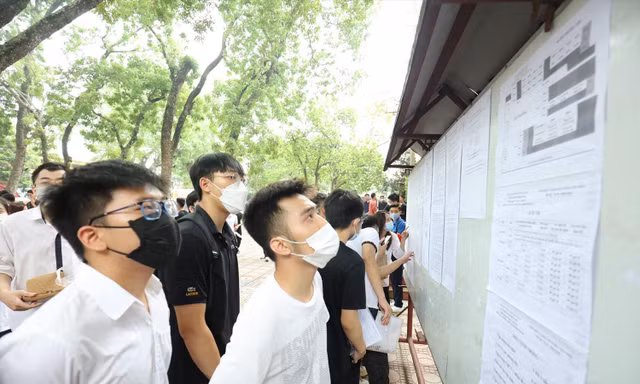Ðiểm chuẩn một số ngành năm 2022 giảm so với năm 2021. Ảnh: Như Ý