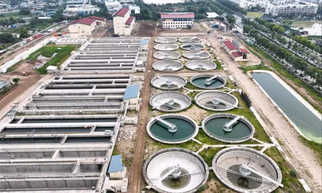 Nhà máy xử lý nước thải Yên Xá đã vận hành thử từ 1/12