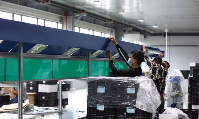 Nhiều doanh nghiệp đánh giá hoạt động sản xuất kinh doanh đang tốt lên. Ảnh: Việt Linh
