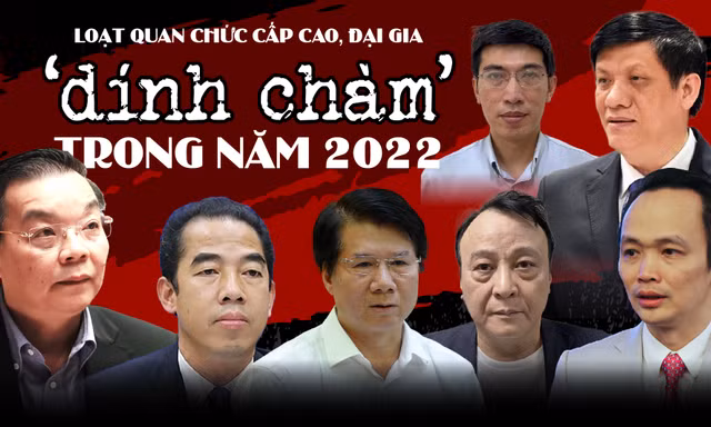 Loạt quan chức cấp cao, đại gia ‘dính chàm’ trong năm 2022