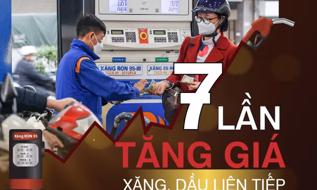 Chi tiết 7 lần tăng liên tiếp đưa giá xăng tiệm cận mốc 30.000 đồng/lít