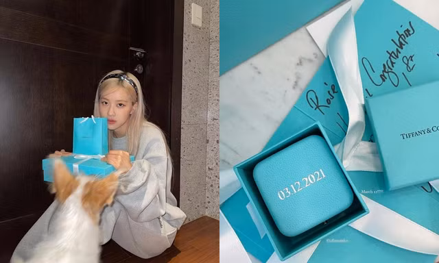 Rosé lại nhận quà từ Tiffany&Co. ngay trước thềm solo, bao giờ mới chịu công bố đại sứ?
