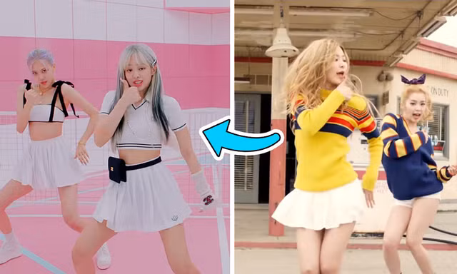 Vũ đạo của BLACKPINK trong Ice Cream y chang vũ đạo của Red Velvet trong Ice Cream Cake?