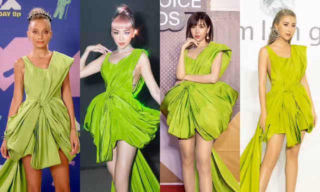 Diện váy Công Trí trên thảm đỏ VMAs, Nicole Richie “đụng hàng” tận 9 mỹ nhân showbiz Việt