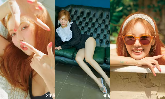 “Nữ hoàng gợi cảm” HyunA khoe nhan sắc tươi tắn đầy sức sống trên tạp chí Singles Hàn