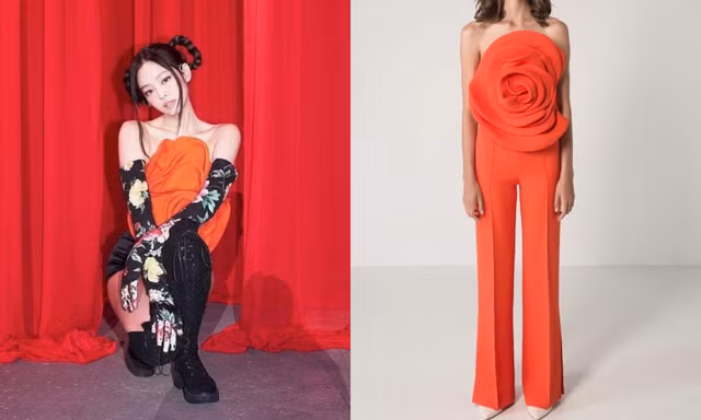 Cận cảnh chiếc áo hoa hồng trứ danh của Jennie BLACKPINK trong concert The Show, giá thực sự gây choáng