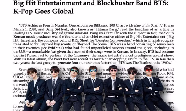 Sốc: Thành công của BTS được đưa vào chương trình giảng dạy tại Harvard từ khoá học tới