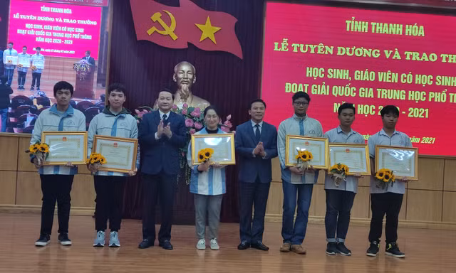 Thanh Hoá vươn lên thứ 5 số học sinh giỏi quốc gia THPT 