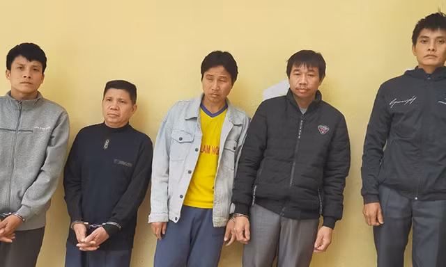 Các đối tượng bị bắt giữ