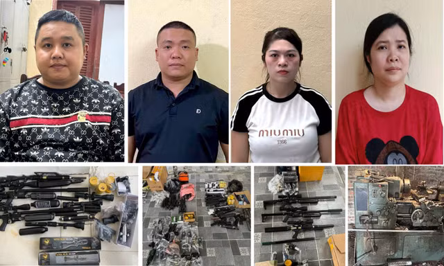 Triệt phá đường dây chế tạo linh kiện súng quy mô lớn
