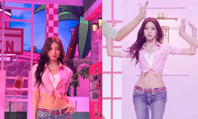 "Cân đẹp" mốt quần cạp trễ, Yuna (ITZY) chứng minh đẳng cấp "thánh body" thế hệ mới