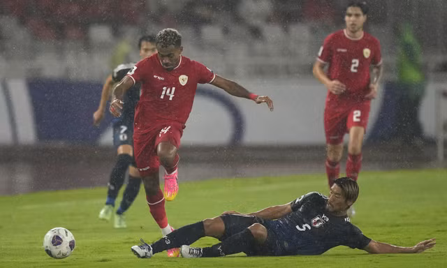 Nhật Bản đè bẹp Indonesia ở Vòng loại 3 World Cup 