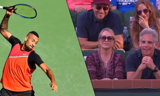 Bực bội vì thua Nadal, Kyrgios trút giận lên ngôi sao Hollywood