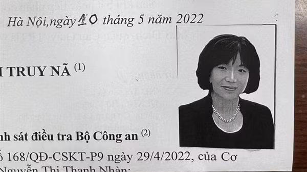 Nguyễn Thị Thanh Nhàn bị truy nã.