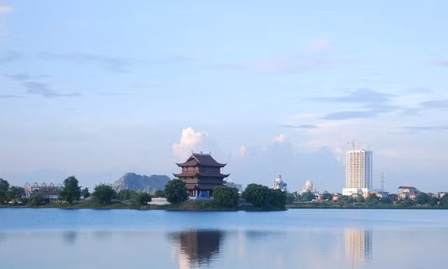Một góc công viên Tràng An.