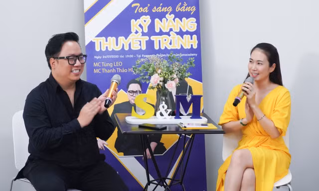 Bỏ vào túi “rổ” kĩ năng thuyết trình từ MC Thanh Thảo Hugo và MC Tùng Leo