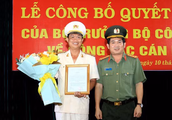 Thượng tá Nguyễn Nhật Trường làm Phó Giám đốc Công an An Giang