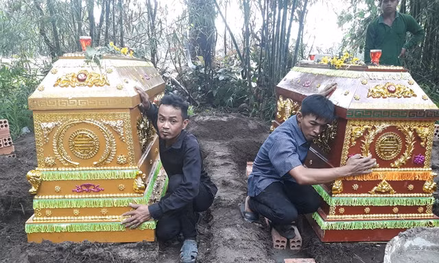 Đau xót tiễn đưa 5 em nhỏ bị đuối nước ở An Giang