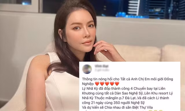 Bị đồn thuê 4 chuyến bay cùng 350 nghệ sĩ đến Đà Lạt giữa mùa dịch, Lý Nhã Kỳ nói gì?