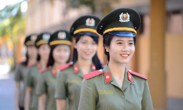 Sinh viên Học viện An ninh nhân dân. Ảnh: DƯƠNG TRIỀU