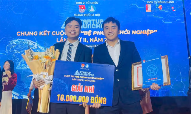 Từ ý tưởng trên giảng đường đến giải Nhì cuộc thi ‘Bệ phóng khởi nghiệp sinh viên 2024’