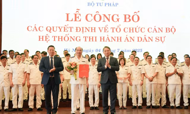 Bộ Tư pháp bổ nhiệm 3 lãnh đạo Cục Quản lý Thi hành án dân sự