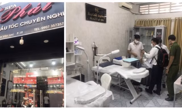 Cơ sở phẫu thuật thẩm mỹ không phép núp bóng dưới dạng “dịch vụ cắt tóc, uốn tóc, gội đầu” trên địa bàn quận Bình Thạnh (ảnh: Sở Y tế TP)