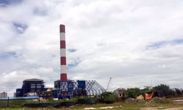 Một góc nhà máy nhiệt điện Thái Bình 2