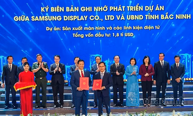 Samsung đầu tư 1,8 tỷ USD sản xuất linh kiện điện tử tại Bắc Ninh