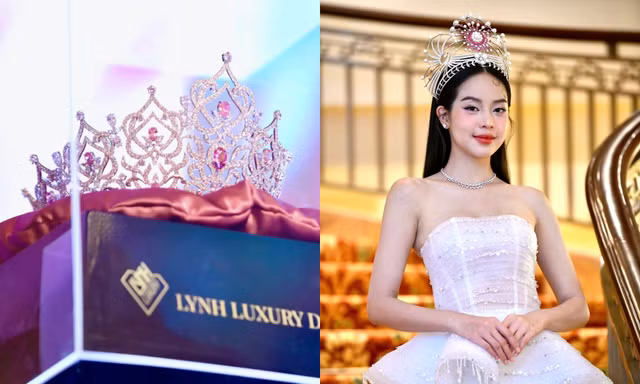 Cận cảnh vương miện và hoa đăng quang dành cho tân Hoa hậu Việt Nam 2024
