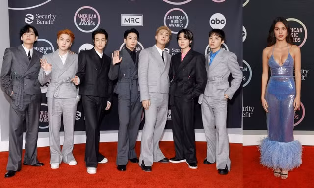 BTS gây náo loạn thảm đỏ AMAs 2021 với màn xuất hiện trực tiếp sau 2 năm vắng bóng