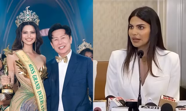 Rachel Gupta tổ chức họp báo "vạch mặt" ông Nawat và Miss Grand International