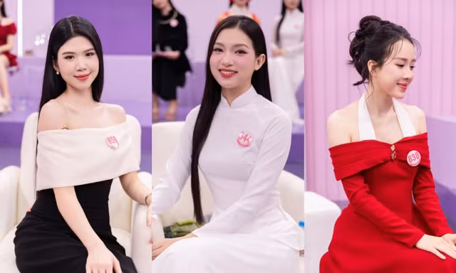 Dàn thí sinh Hoa hậu Việt Nam đẹp rạng ngời tại hậu trường show truyền hình thực tế