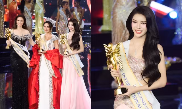 Người đẹp Tường San xuất sắc giành ngôi vị Á hậu 2 Miss International Queen 2024